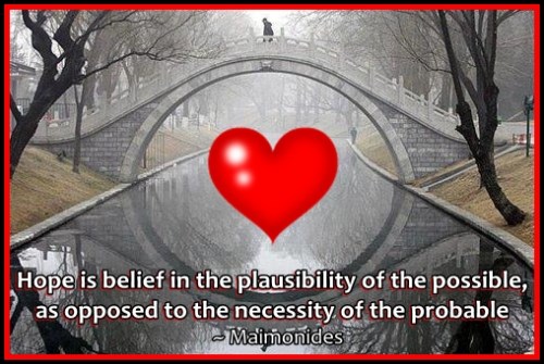 love is the bridge that makes things possible