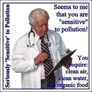 seriously sensitive to pollution