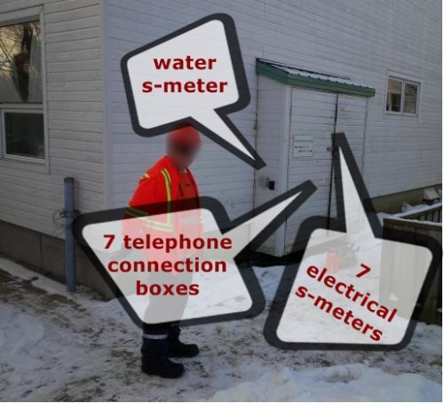 utility cabinet attached to bachelor unit wall