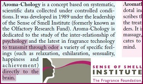 Aromachology and the brain
