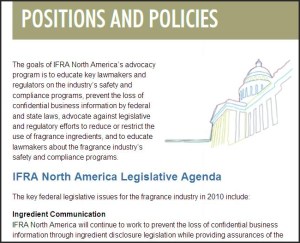 Fragrance Industry agenda