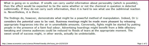 scent marketing manipulation close-up