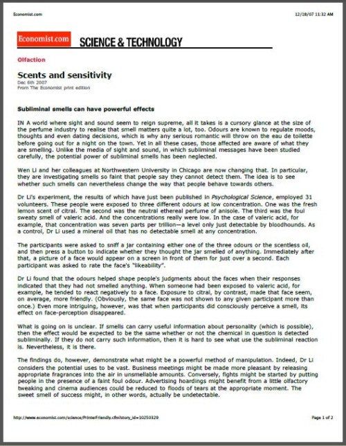 scent marketing manipulation